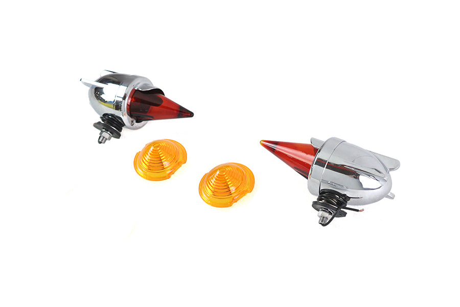 Custom Zeppelin Torpedo Bullet Turn Signal Lamp Set