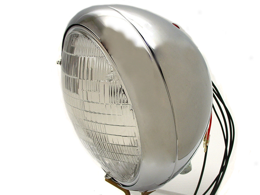 Chrome 7" Headlamp For Harley-Davidson Sportster 1954-1958