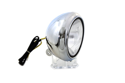 Conjunto de faros delanteros cromados de 7" para Harley-Davidson Softail FLST 1986-1999