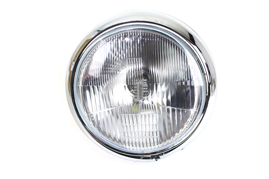6 Volt LED 7" glide headlamp chrome for Harley-Davidson FL 1949-1959