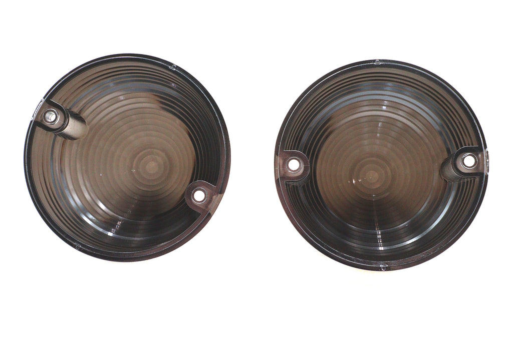 Chrome bullet turn signal lens cover for Harley-Davidson