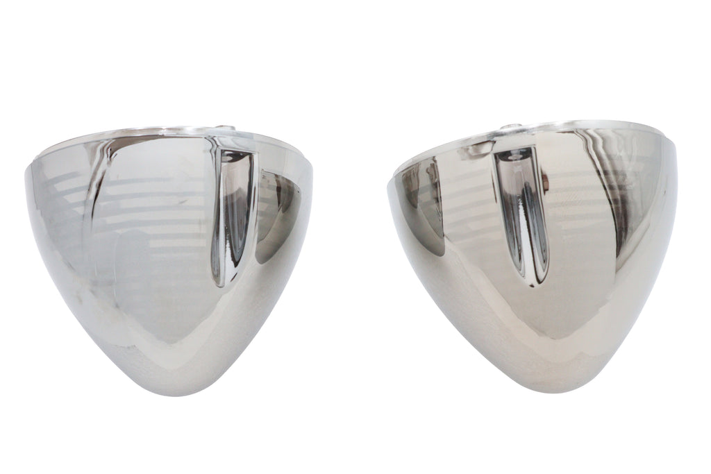 Chrome bullet turn signal lenses for Harley-Davidson