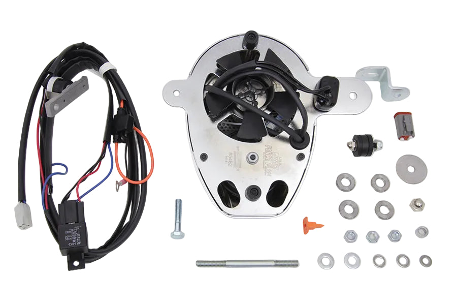 Jims Forceflow cylinder head cooler kit chrome for Harley-Davidson