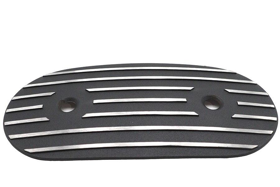 Oval air cleaner insert black highlighted fins for Harley-Davidson
