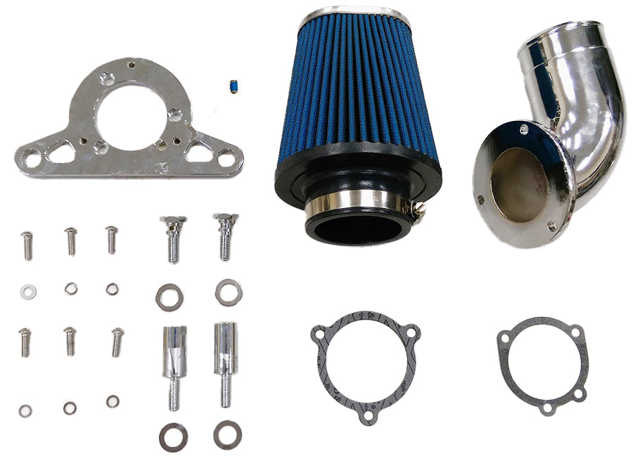 Heavy Breather Performance Air Cleaner Kit Chrome For Harley-Davidson