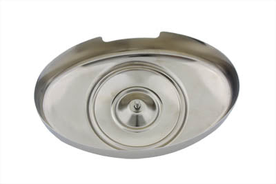 Tapa de filtro de aire cromada ovalada para Harley-Davidson