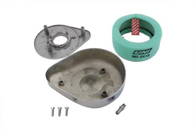 Eagle Spirit gold inlay teardrop air cleaner for Harley-Davidson