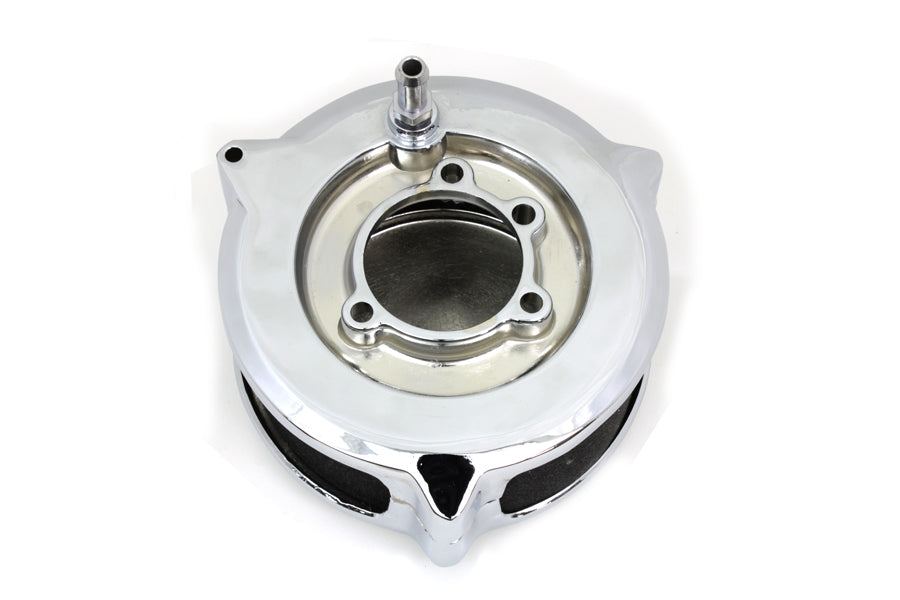 Conjunto de filtro de aire Wyatt Gatling Chrome Deco para Harley-Davidson