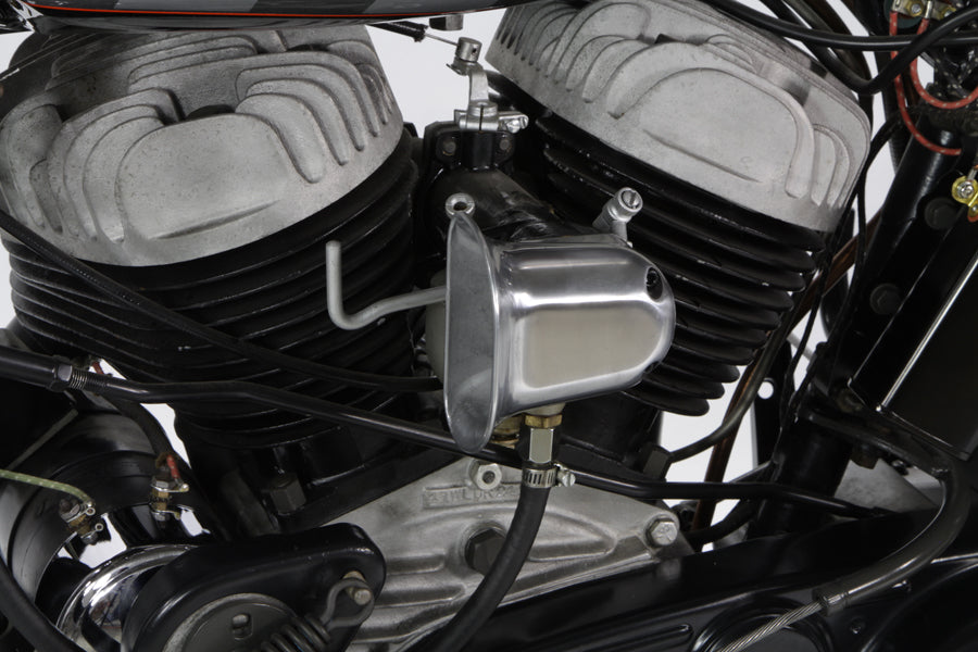 Linkert Carburetor Air Scoop Polished For Harley-Davidson 1936-1965