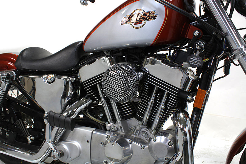 Chrome mesh round air cleaner for Harley-Davidson Sportster 1991-2022