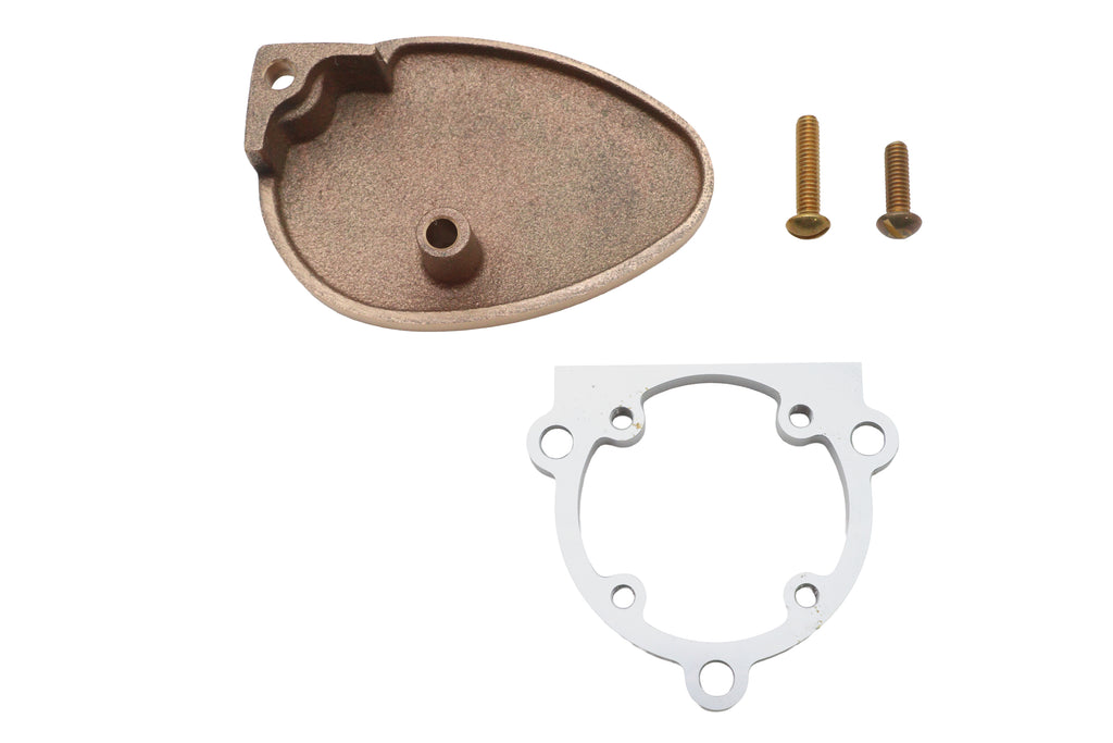 Linkert carburetor shorty air dam plate kit brass for Harley-Davidson
