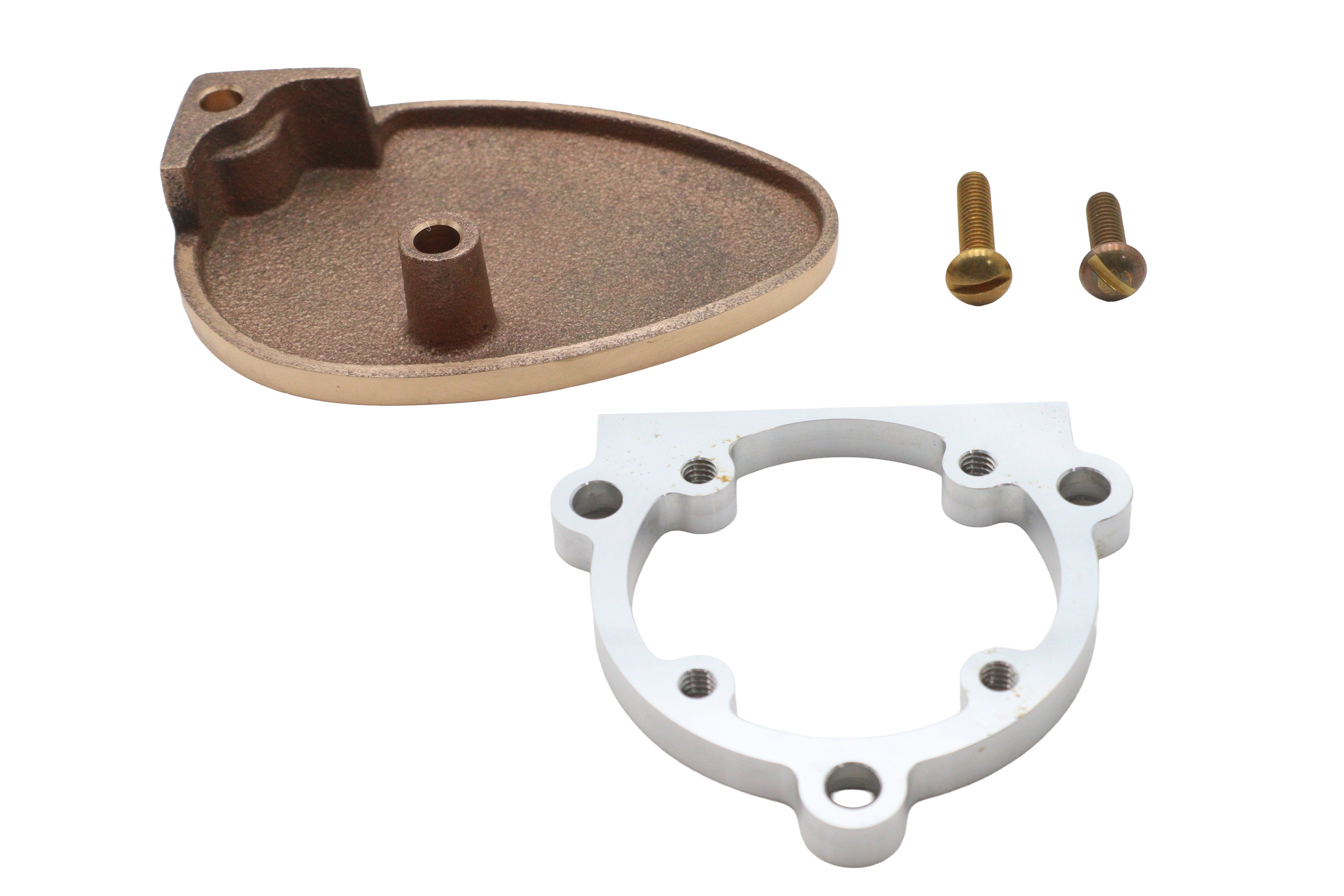 Linkert carburetor shorty air dam plate kit brass for Harley-Davidson