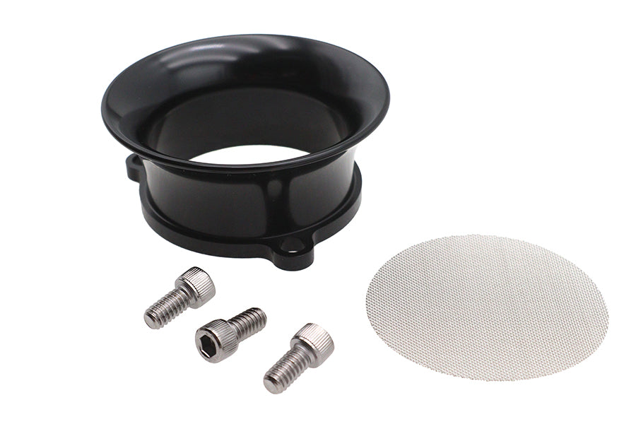 Black 2" velocity stack for S&S Super E and G carburetor