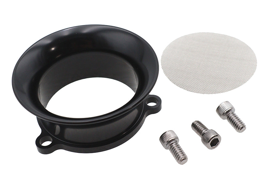 Black 2" velocity stack for S&S Super E and G carburetor