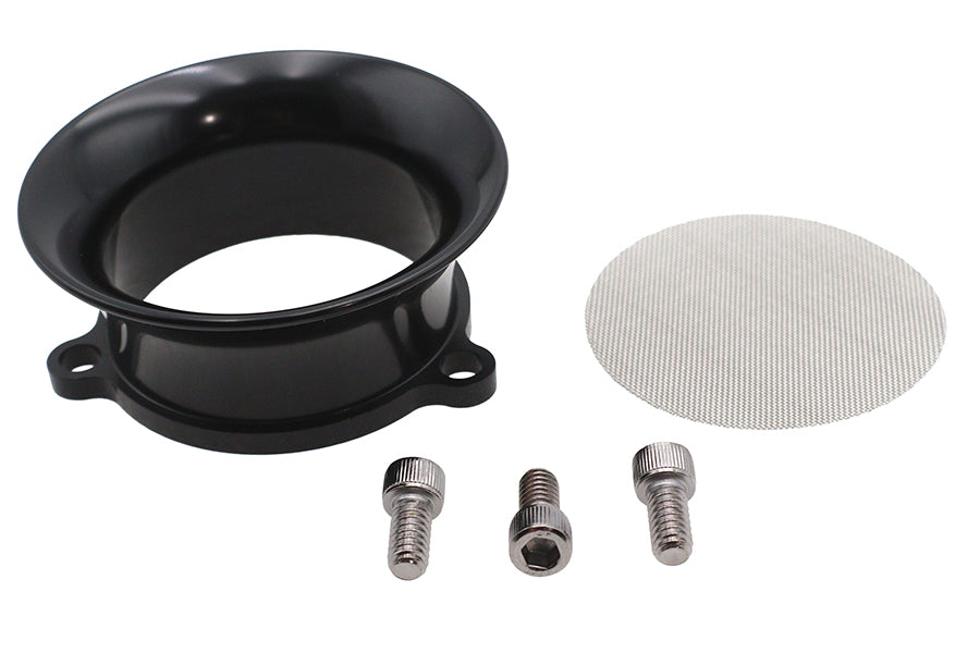 Black 2" velocity stack for S&S Super E and G carburetor