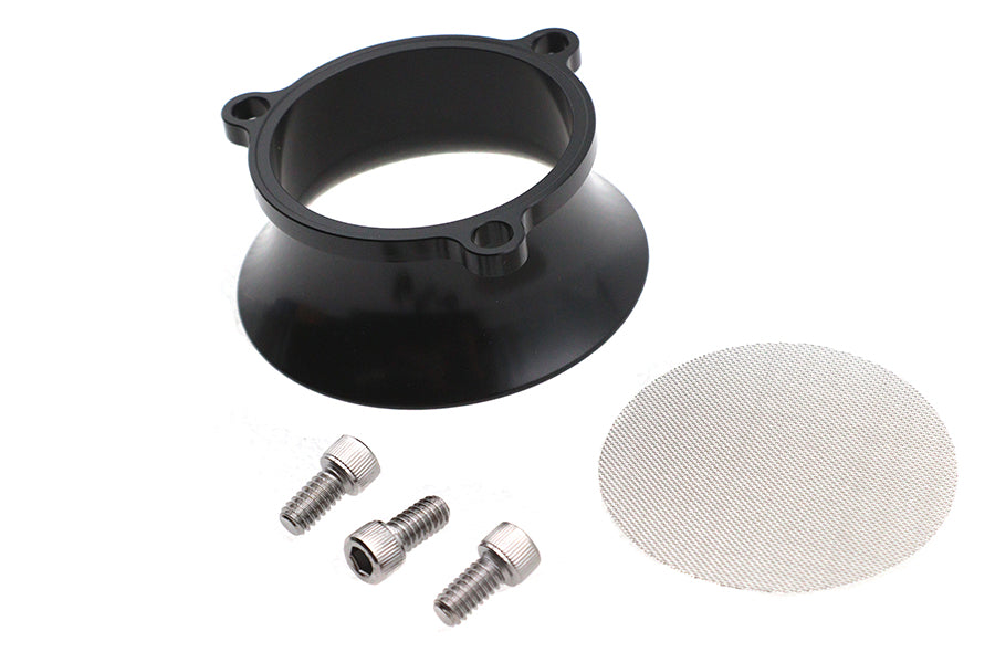 Black 2" velocity stack for S&S Super E and G carburetor