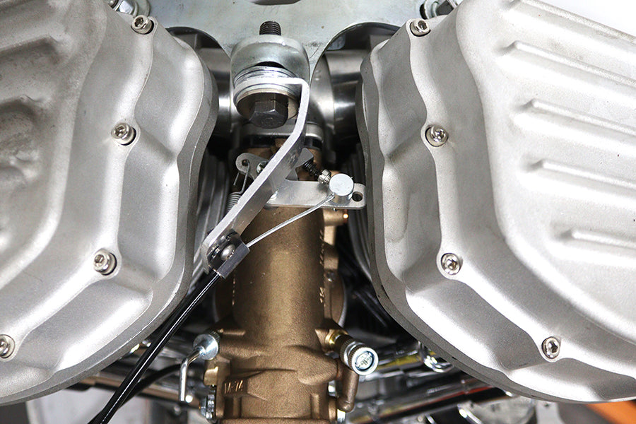 Kit de conversión de acelerador a presión de carburador Linkert para Harley-Davidson 1948-1965