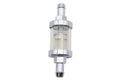 Chrome and glass see-thru fuel filter for Harley-Davidson