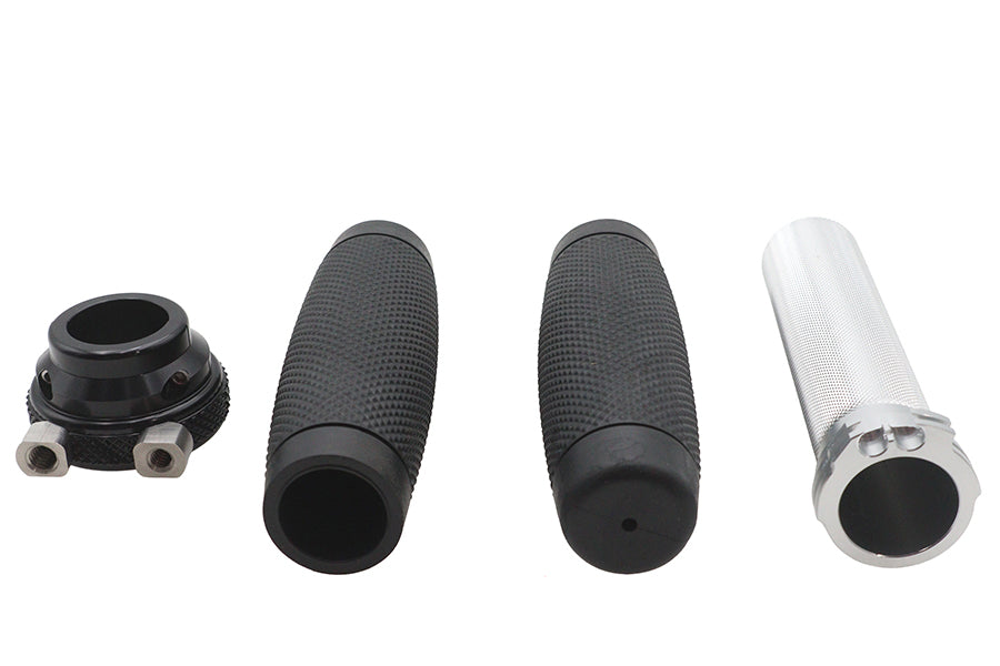 Ultima twist grip assembly black for Harley-Davidson