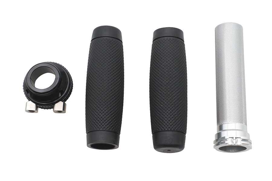 Ultima twist grip assembly black for Harley-Davidson