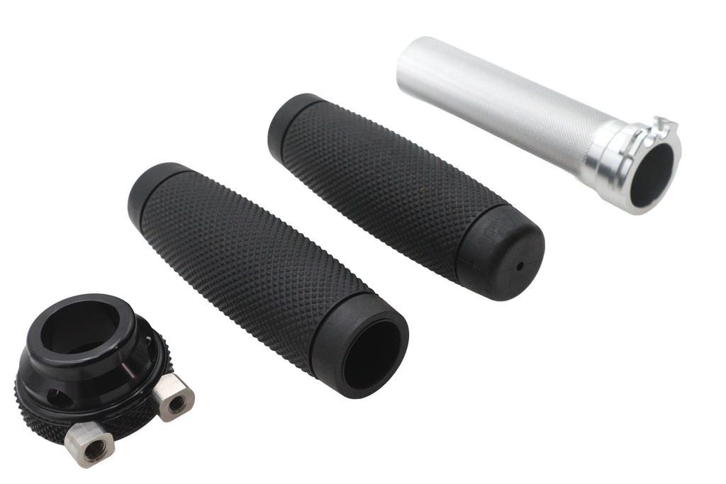 Ultima twist grip assembly black for Harley-Davidson