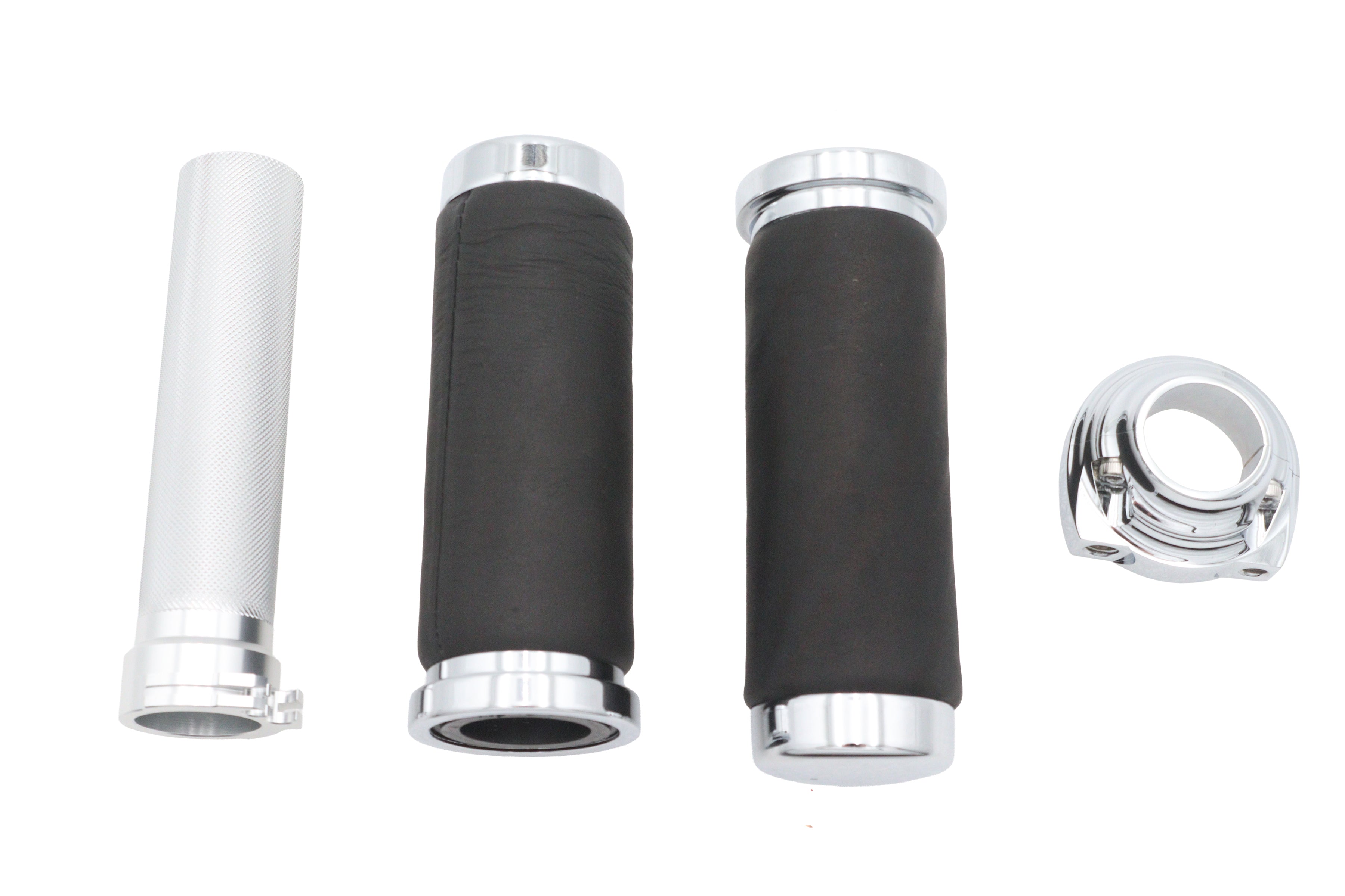 Ultima dual cable twist grip assembly chrome for Harley-Davidson