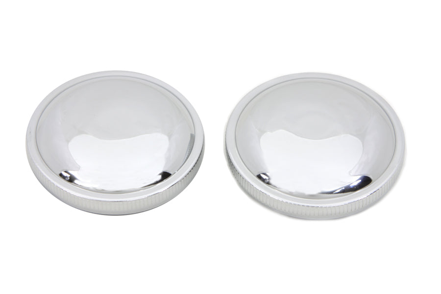 Gas cap set chrome for Harley-Davidson Shovelhead 1973-1982