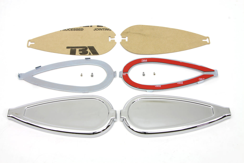 Tear Drop Gas Tank Emblem Kit For Harley-Davidson 1936-1952