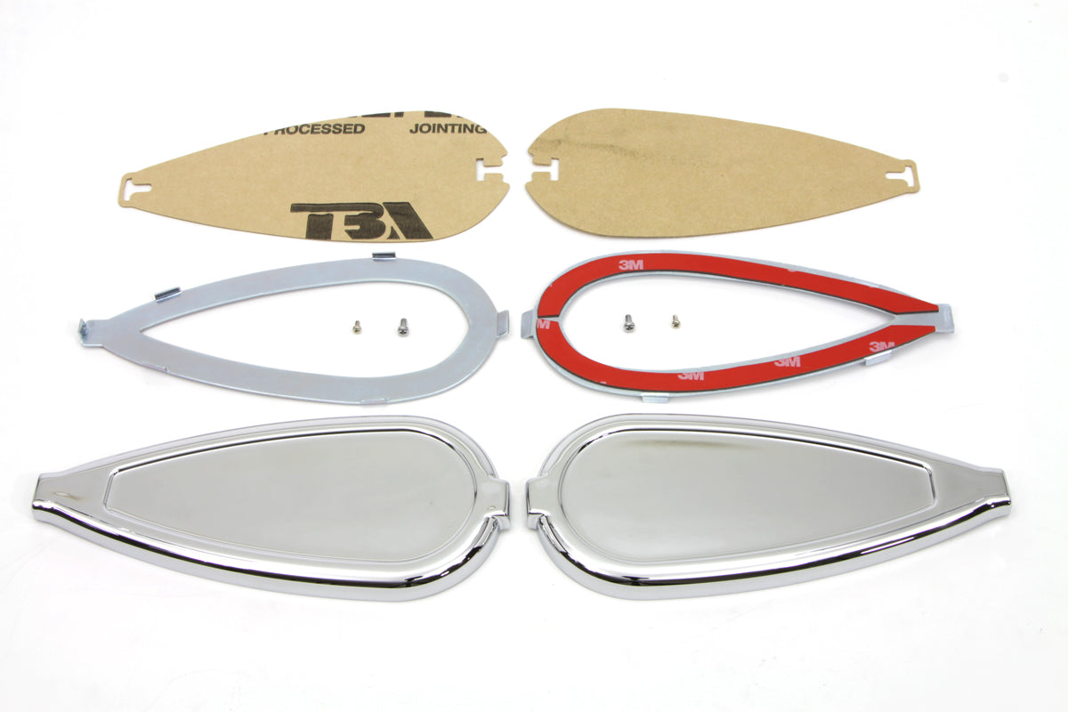 Tear Drop Gas Tank Emblem Kit For Harley-Davidson 1936-1952