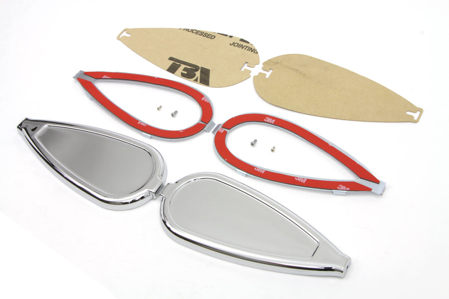 Tear Drop Gas Tank Emblem Kit For Harley-Davidson 1936-1952