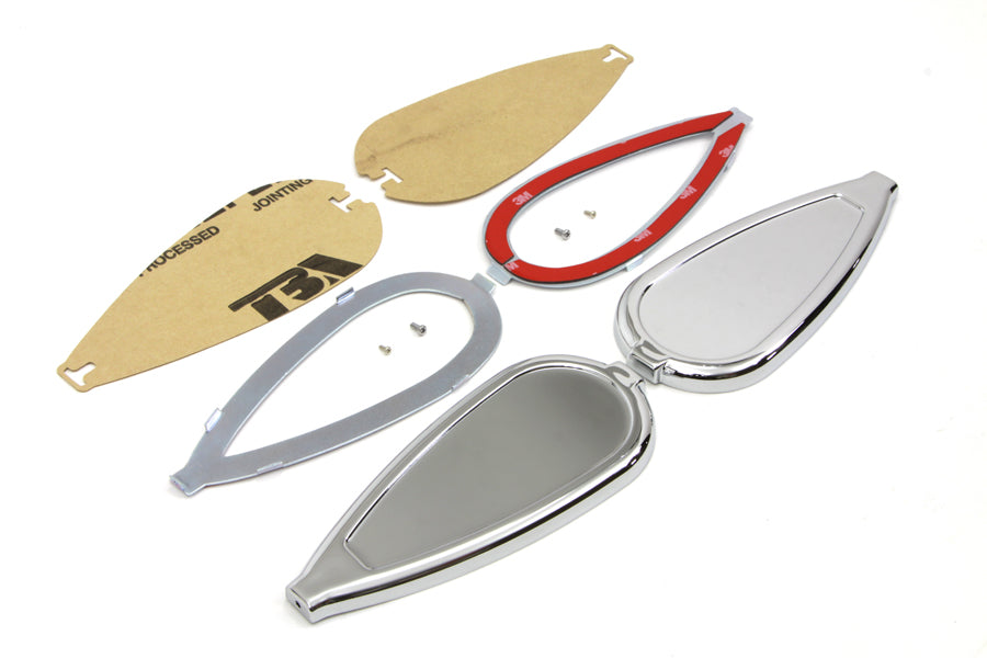 Tear Drop Gas Tank Emblem Kit For Harley-Davidson 1936-1952