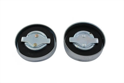 Gas cap and oil cap set chrome for Harley-Davidson Flathead