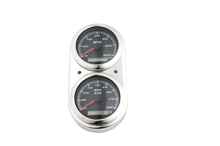 GPS Speedometer & Tachometer Dash Kit Chrome For Harley-Davidson