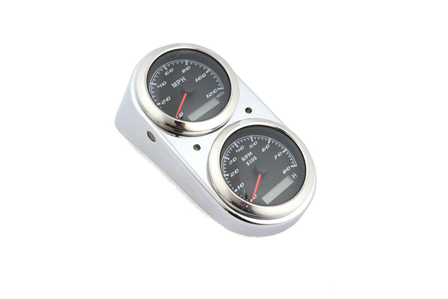 GPS Speedometer & Tachometer Dash Kit Chrome For Harley-Davidson