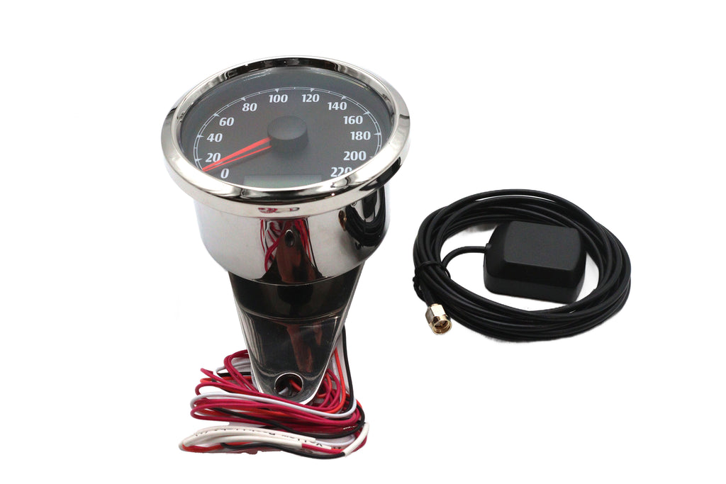 85mm GPS speedometer chrome universal for motorcycle