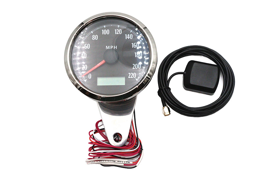 85mm GPS speedometer chrome universal for motorcycle