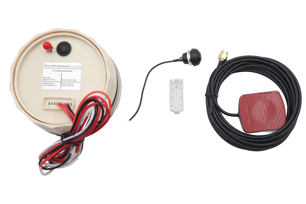 85mm GPS speedometer black for Harley-Davidson