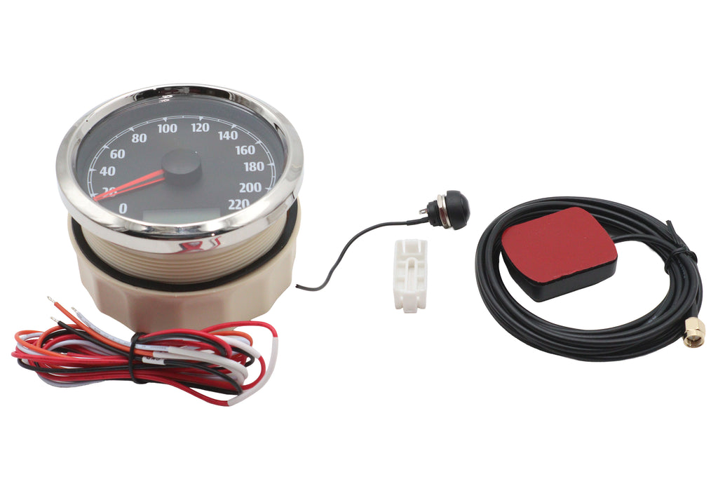 85mm GPS speedometer black for Harley-Davidson