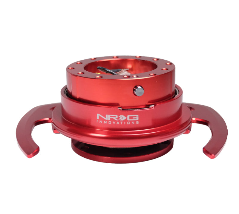 NRG Quick Release Kit Gen 4.0 – Rotes Gehäuse / Roter Ring mit Griffen