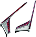 Kuryakyn L.E.D. Vertical Rear Light Strips 12-17 GL1800 Chrome Red Lens