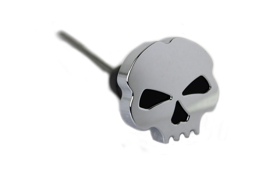 Chrome Skull Oil Tank Cap Dipstick For Harley-Davidson Dyna 2006-2017