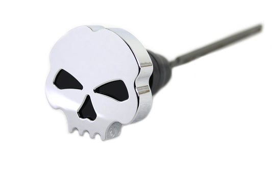 Chrome Skull Oil Tank Dipstick For Harley-Davidson Touring 2007-2016