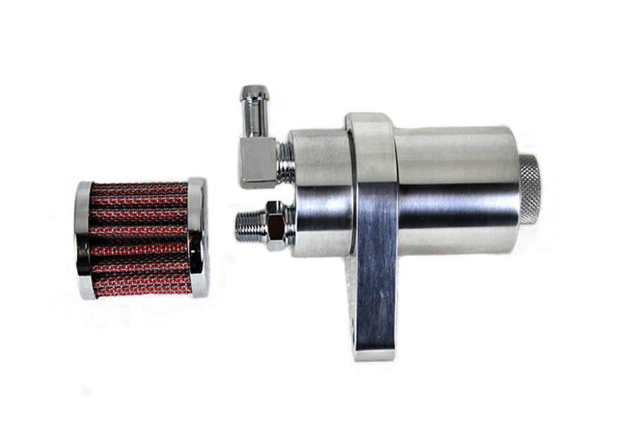 Recolector de aceite para el respiradero del motor pulido para Harley-Davidson