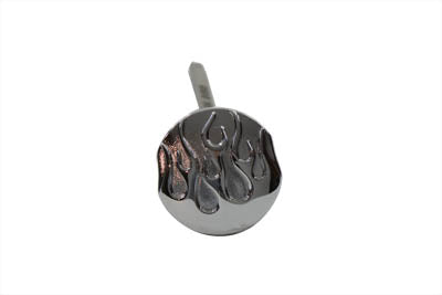 Chrome Oil Fill Dipstick Flame For Harley-Davidson Touring 1999-2006
