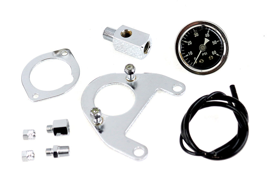 Oil pressure gauge and mount kit for Harley-Davidson Twin Cam 1999-2017