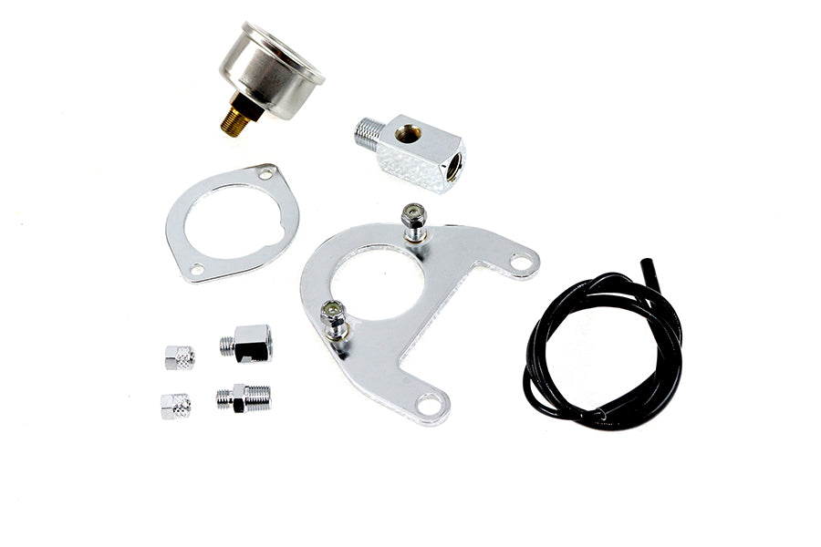 Oil pressure gauge and mount kit for Harley-Davidson Twin Cam 1999-2017