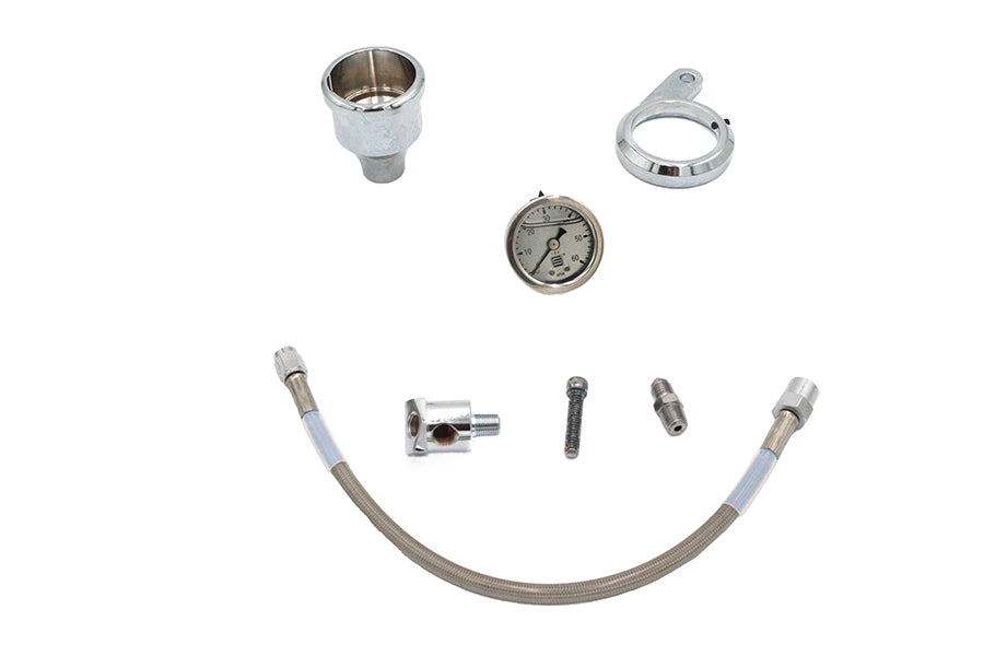 Oil Pressure Gauge Kit For Harley-Davidson Evolution Big Twin 1984-1999