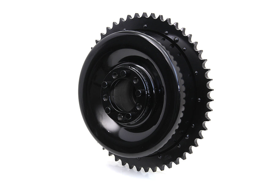 Rear Mechanical Brake Drum Black For Harley-Davidson 1936-1957