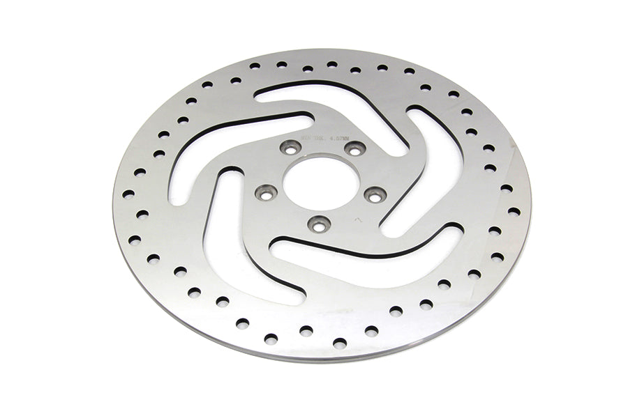 Polished front brake disc rotor left side for Harley-Davidson 41500022