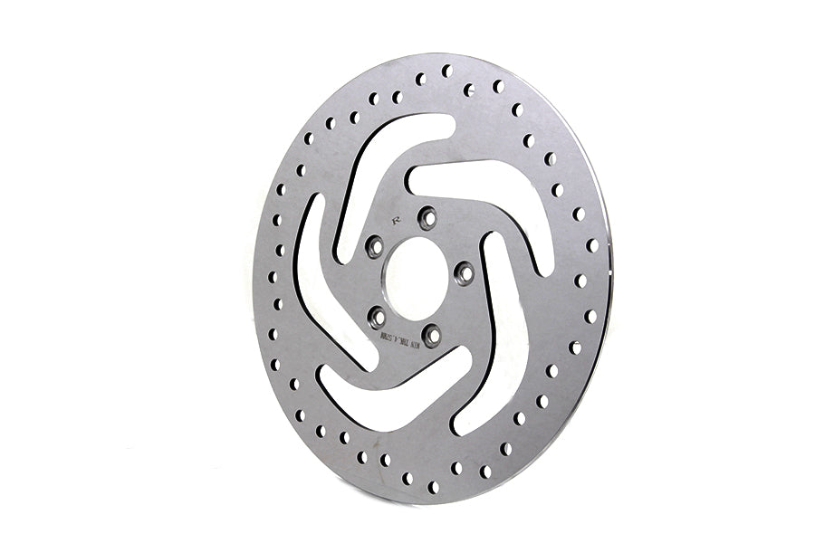 Polished front brake disc rotor right side for Harley-Davidson 41808-08A